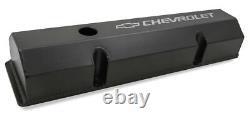 HOLLEY 241-288 Tall Valve Covers for Small Block Chevy Black