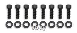HOLLEY 241-288 Tall Valve Covers for Small Block Chevy Black