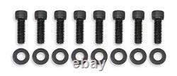 HOLLEY 241-288 Tall Valve Covers for Small Block Chevy Black