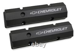 HOLLEY 241-288 Tall Valve Covers for Small Block Chevy Black