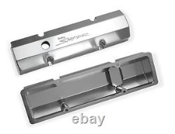 HOLLEY 890010 Sniper Tall Fabricated Valve Covers for Small Block Chevy