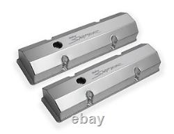 HOLLEY 890010 Sniper Tall Fabricated Valve Covers for Small Block Chevy