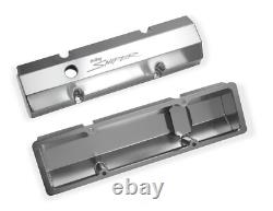 HOLLEY 890010 Sniper Tall Fabricated Valve Covers for Small Block Chevy