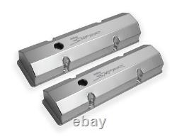 HOLLEY 890010 Sniper Tall Fabricated Valve Covers for Small Block Chevy