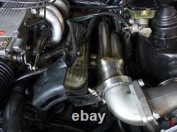 Header + Turbo Elbow For 82-92 Chevrolet Camaro Small Block Motor SBC Engine