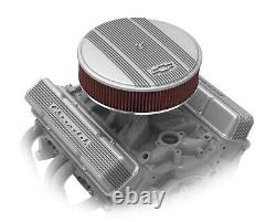 Holley 241-106 Chevy Bowtie FInned Valve Covers Small Block Chevy V8's