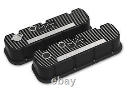 Holley 241-152 Tall M/T Valve Covers for Big Block Chevy Engines Satin Blac