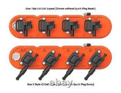 Holley 241-178 2-PC Chevrolet Script Factory Orange LS Chevy Valve Covers LSX