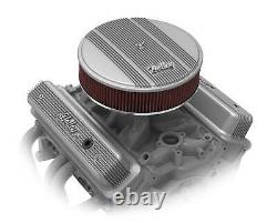 Holley 241-246 Finned Valve Covers for Small Block Chevy Engines Natural