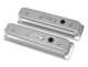 Holley 241-248 Finned Valve Covers For Small Block Chevy Engines Polished
