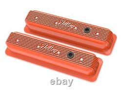 Holley 241-249 Holley Finned Valve Covers for Small Block Chevy Engines Fac