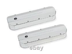 Holley 241-278 Chevy Bowtie Fabribcated Valve Covers Big Block Chevy V8's