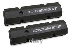 Holley 241-288 Chevy Bowtie Fabribcated Valve Covers Small Block Chevy V8's