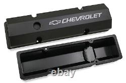 Holley 241-288 Chevy Bowtie Fabribcated Valve Covers Small Block Chevy V8's