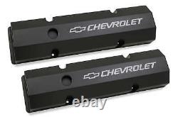 Holley 241-288 GM Fabricated Aluminum Valve Covers Black SBC 283-350