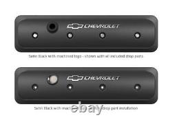 Holley 241-292 Chevy Muscle Series Center Bolt Black Aluminum Valve Covers