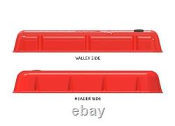 Holley 241-303 BBC Vintage Series Finned Valve Covers Holley Red Machined