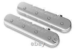 Holley 241-401 LS Series Valve Covers withBowtie Fits Chevrolet Logo Engine Valve
