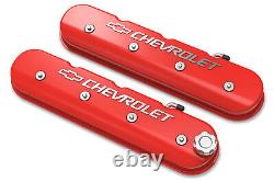 Holley 241-404 LS Series Valve Covers withBowtie Fits Chevrolet Logo Engine Valve