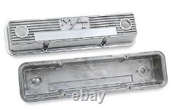 Holley 241-82 M/T Valve Covers for Chevy small block engines Polished