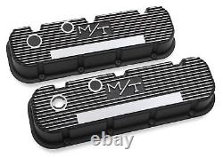 Holley 241-85 M/T Valve Covers for Big Block Chevy Engines Satin Black