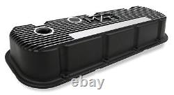 Holley 241-85 M/T Valve Covers for Big Block Chevy Engines Satin Black