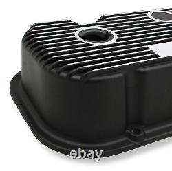 Holley 241-85 M/T Valve Covers for Big Block Chevy Engines Satin Black