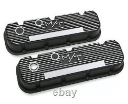 Holley 241-85 Mickey Thompson Black Wrinkle Valve Covers M/T Big Block Chevy