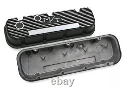 Holley 241-85 Mickey Thompson Black Wrinkle Valve Covers M/T Big Block Chevy