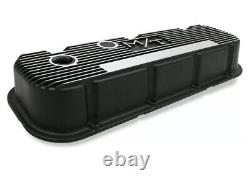 Holley 241-85 Mickey Thompson Black Wrinkle Valve Covers M/T Big Block Chevy