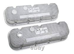 Holley 241-87 M/T Valve Covers for Big Block Chevy Engines Natural Cast Finish