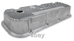 Holley 241-87 M/T Valve Covers for Big Block Chevy Engines Natural Cast Finish