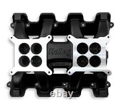 Holley 300-120BK Holley LS Carbureted Manifold 2x4 Dual Plane Black