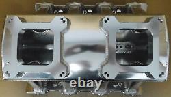 Holley 825071 Sniper SB Chevy Fabricated Aluminum Tunnel Ram, Dual 4150 Flange