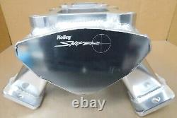 Holley 825071 Sniper SB Chevy Fabricated Aluminum Tunnel Ram, Dual 4150 Flange
