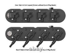 Holley Chevrolet Satin Black Aluminum Valve Covers with Coil Cover For LS Engine
