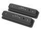 Holley Satin Black Valve Cover Emissions Provisions For Small Block Chevy Engine