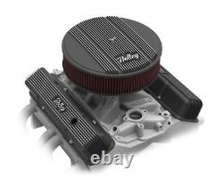 Holley Valve Cover Black Emissions Provisions for 58-86 Small Block Chevy Engine