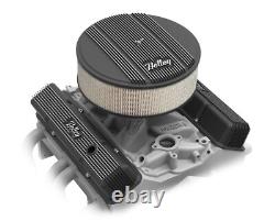 Holley Valve Cover Black Emissions Provisions for 58-86 Small Block Chevy Engine