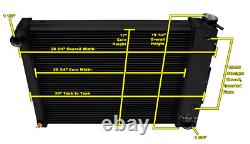 KR 3 Row Black Finish Radiator for 1967-1969 Chevrolet Camaro Small Block