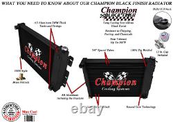 KR 3 Row Black Finish Radiator for 1967-1969 Chevrolet Camaro Small Block