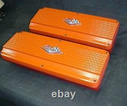 Larson Engineering Aluminum Valve Covers Chevy Sbc Small Block 327 350 Rat Rod