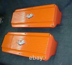 Larson Engineering Aluminum Valve Covers Chevy Sbc Small Block 327 350 Rat Rod