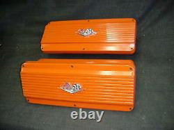 Larson Engineering Aluminum Valve Covers Chevy Sbc Small Block 327 350 Rat Rod