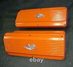 Larson Engineering Aluminum Valve Covers Chevy Sbc Small Block 327 350 Rat Rod