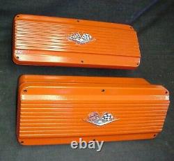 Larson Engineering Aluminum Valve Covers Chevy Sbc Small Block 327 350 Rat Rod