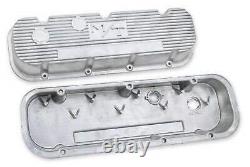 M/T Valve Covers for Big Block Chevy Engines Natural Cast Finish 241-87