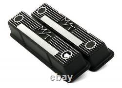 M/T Valve Covers for Small Block Chevy Engines Satin Black 241-83