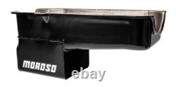 Moroso 20165 Street/Strip Engine Oil Pan 9.5 Deep Black Small Block Chevy
