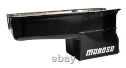 Moroso 20165 Street/Strip Engine Oil Pan 9.5 Deep Black Small Block Chevy